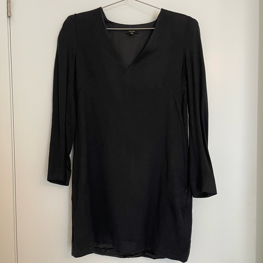 Wool Padded Shoulder Dress